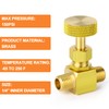 GASHER Brass Replacement Control Needle Valve 1/4" Male NPT X