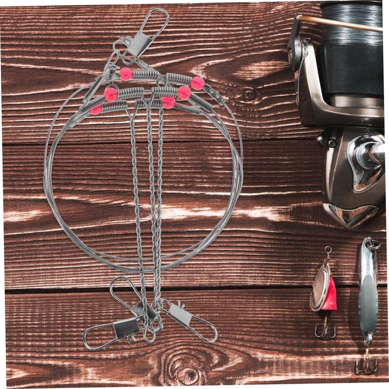 GRIRIW 1 Set Durable Fishing Wire Trace Leader Kit Fishing