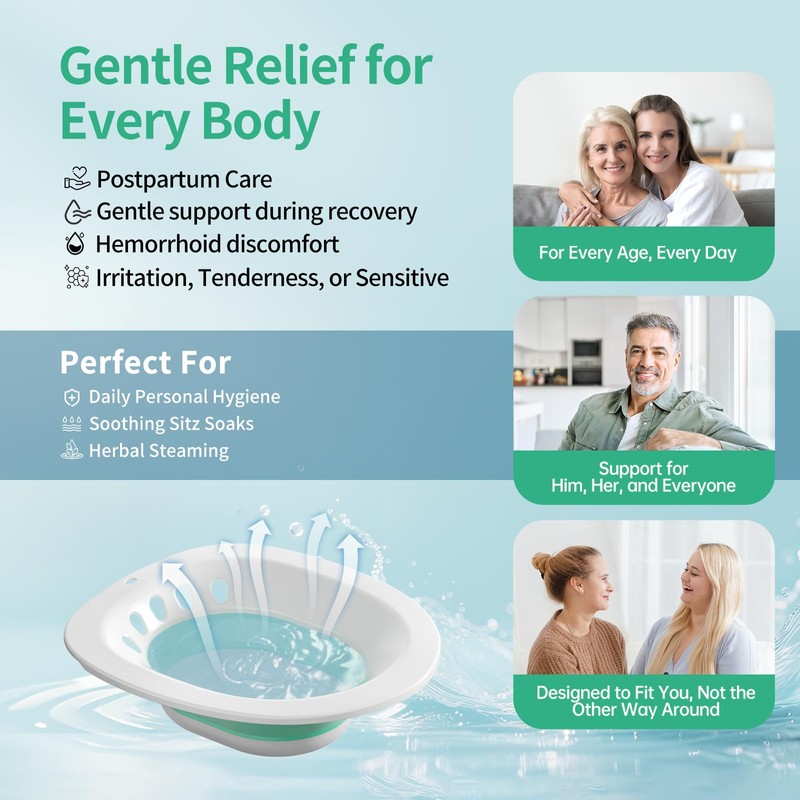 RUGUO Sitz Bath for Toilet Seat - Yoni Steam Seat