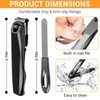 TAZOREE Rotating Nail Clipper Set – Sharp Stainless Steel Precision