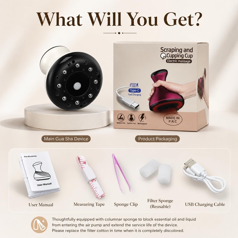 Vacuvia Vacuum Massager Against Cellulite with Cupping & Heat