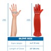 SunGrow 22" Long Rubber Gloves for Dog and Cat Bath,