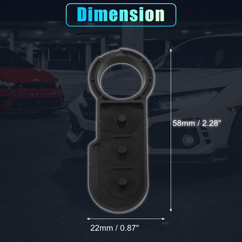 X AUTOHAUX Car Key Case for Fiat 3 Buttons Remote