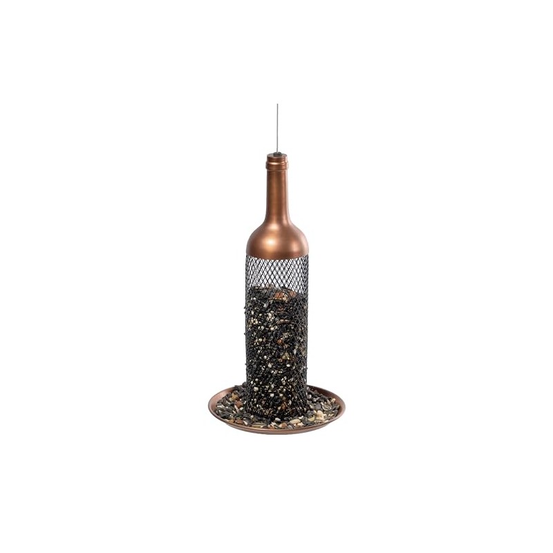 Good Directions BF113 Vineyard Select Wine Bottle Bird Feeder, Copper