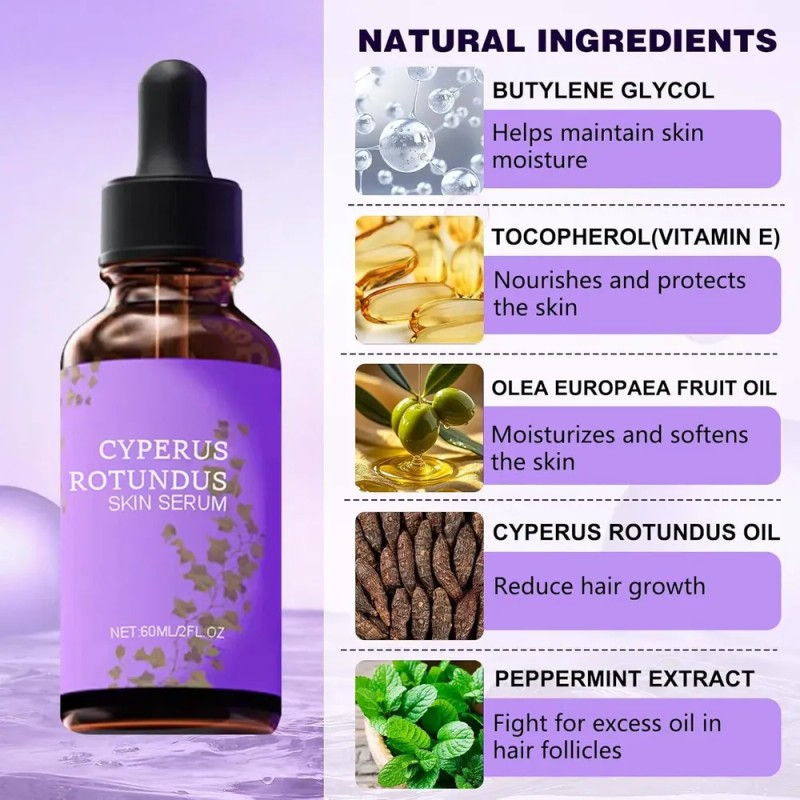 Aceite Depilatorio De Cyperus Rotundus (5 Unidades)