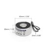 Fielect DC 12V 80Kg/176Lb Electric Lifting Magnet Electromagnet Solenoid Lift