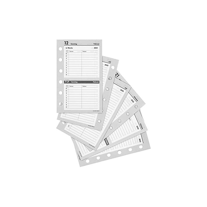 BSB 02-0275 Calendar Insert Diary Pocket, 2026, Approx. A7, 1