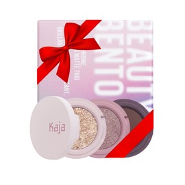 Kaja Eye Bento Collection - Bouncy Eyeshadow Trio | 17 Mauve Bouquet | Mauve Berry Tone | Vegan, Cruelty free