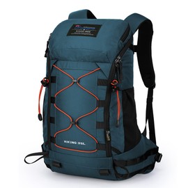 MOUNTAINTOP Mochila Trekking 35 litros Hombre Mujer Mochila de Senderismo Mochilas de Montaña para Viaje Acampadas Impermeable con Cubierta de Lluvia 50x30x18cm