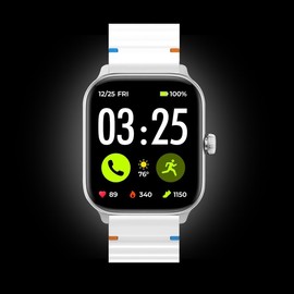 LYSANDRA 2 Pack watch Band, 22mm Silicone Woven Line Adjustable Replacement Strap Compatible for Spade Co Health Smartwatch 4, for Men & Women (2 Pack-A)