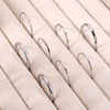 Kakonia 8Pcs 1MM 2MM Stainless Steel Rings for Women Men