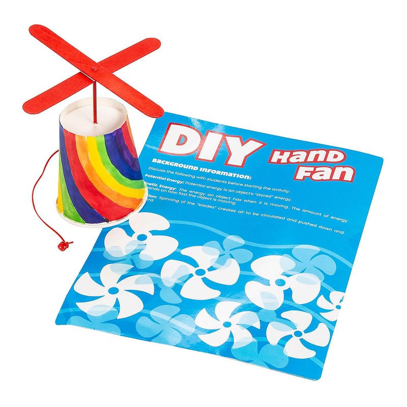 DIY STEAM Hand Fan Learning Activity Craft Kit - Makes