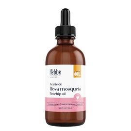 HEBBE Aceite De Rosa Mosqueta 100 Ml |Regenerador Cosmético | Ayuda A Mejorar La Apariencia De Manchas Y Marcas | Nutre Piel Seca Y Sensible | Uso Facial y Corporal
