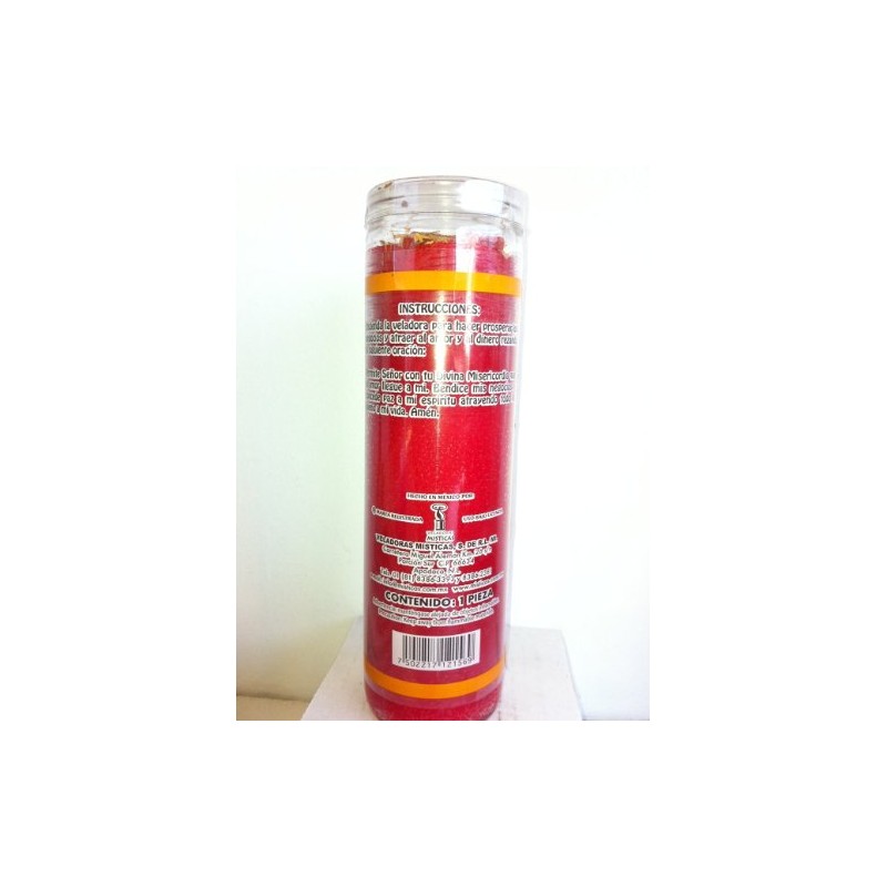 Cinnamon (Canela) 7 Day Prepared Scented Red Candle in Glass