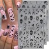 Spider Web 3D Nail Decals - Ghost, Skull Designs -
