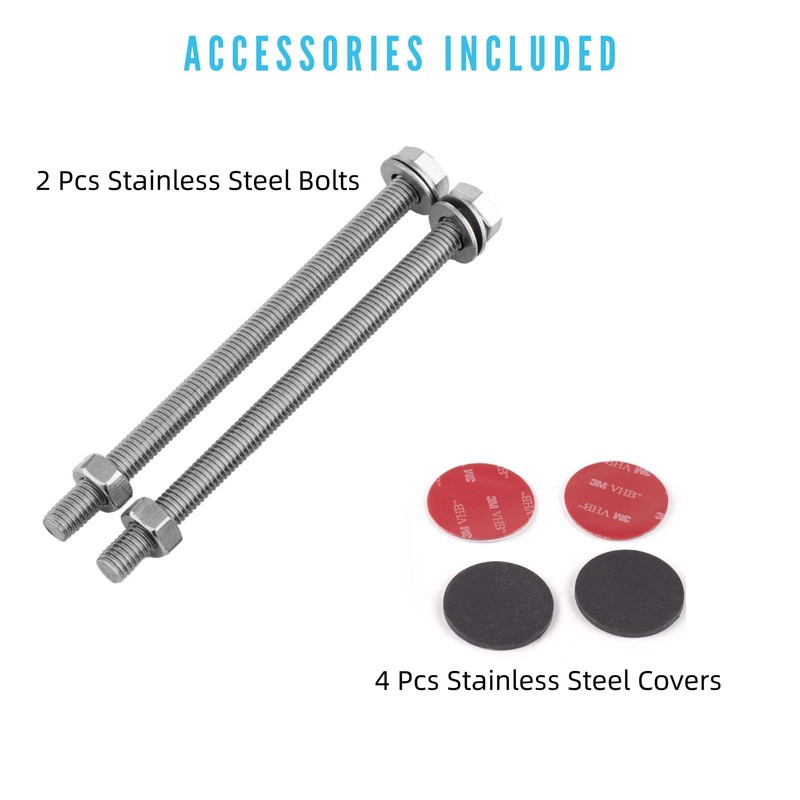 Senmit Cable Railing Post Fascia Mount-Stainless Steel Square Weldless 36"x2"x2"