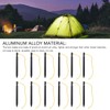 12PCS Tent Stakes Aluminum Alloy Three Edges Lightweight Tent Nail