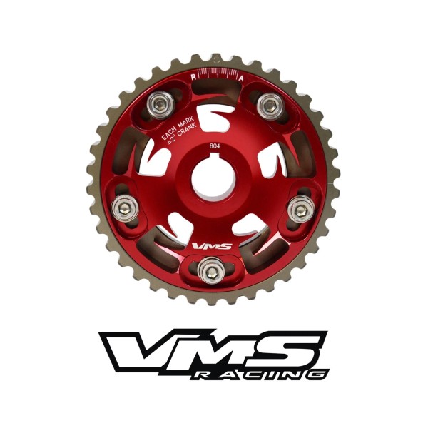 Unbranded VMS RACING RED ADJUSTABLE CAM GEAR + OEM KEY