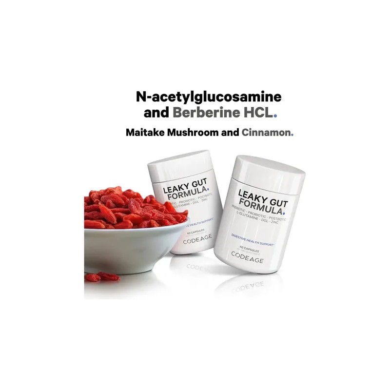 Codeage Leaky Gut Supplement Con L-glutamina