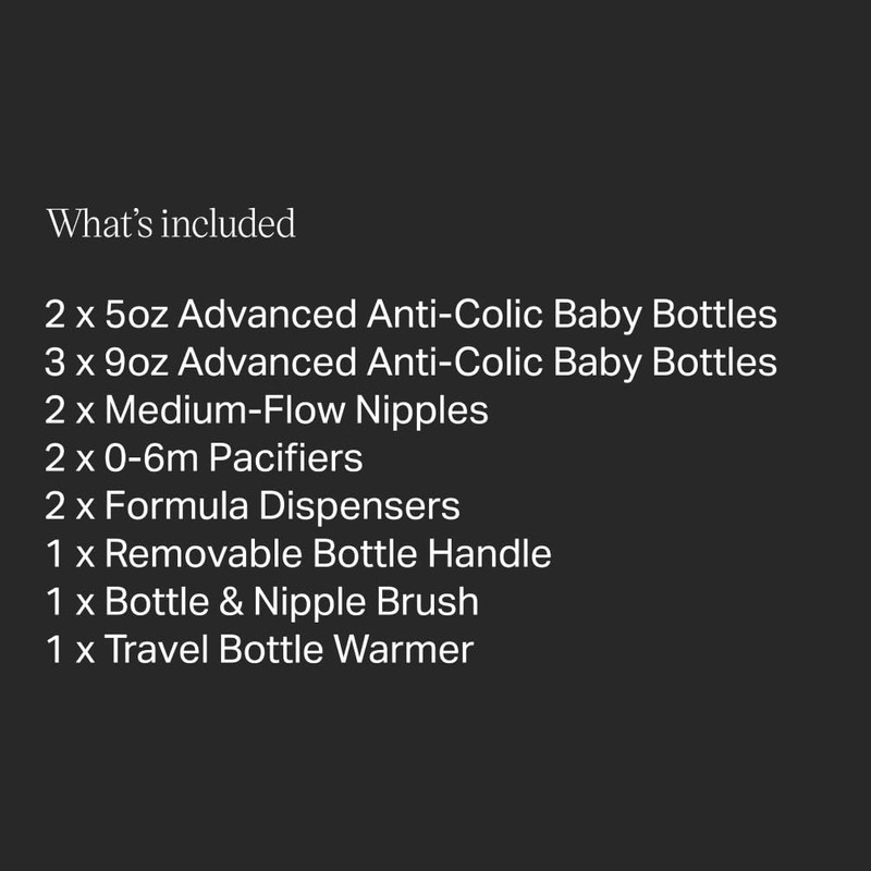 Tommee Tippee Advanced Anti-Colic 14 Piece Baby Bottle, Travel Bottle
