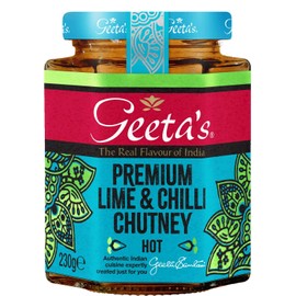 Geeta's Lime & chili Chutney hot 230g