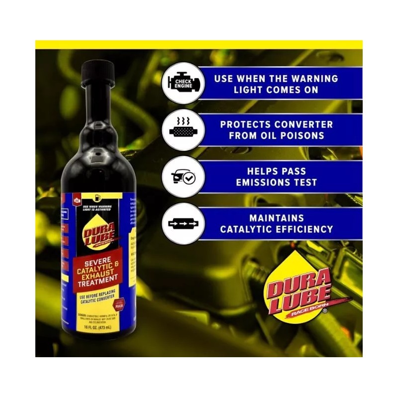 Dura Lube Catalytic Converter Cleaner, Exhaust Treatment Emissions Addititve, 16
