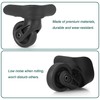 Ech.Apr 2Pcs Luggage Wheels Replacement, Plastic Luggage Suitcase Replacement Wheels,