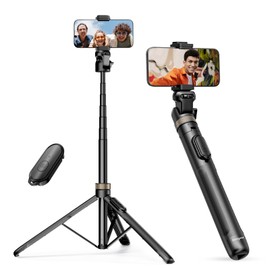 SENSYNE Sensyne 72" Extendable Tripod for iPhone & Selfie Stick with Detachable Phone Holder & Wireless Remote, Compatible with All Cell Phones, Black