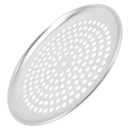 FRCOLOR Stainless Steel Pizza Pan Stainless Steel Griddle Pizza Pan with Holes Perforated Pizza Pan Copper Baking Sheet Nonstick Pizza Pans Baking Pan with Holes Pizza Tray Pizza Pan 9inch