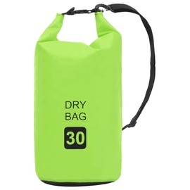 LJLB Lightweight and Durable Waterproof Dry Bag for Outdoor Adventures, Easy Carry, Adjustable Shoulder Straps, 7.9 Gallon, Green and Black