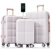 Merax Hardshell Luggage Sets 3 Pieces 4 Spinner Wheel with