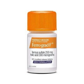 FGF Ferro-Grad F Iron & Folic Acid Tab X 30