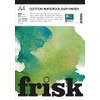 Frisk Watercolour Paper Pad 300gsm 100% Cotton Cold Pressed/Not 12sheets