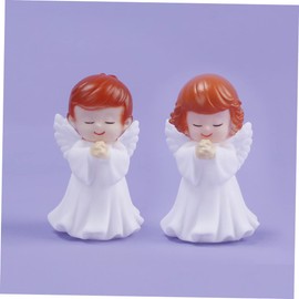 Artibetter 16 Pcs Praying Angel Girl Car Accessories Fairy Figurines for Kids Office Accessories Small Angels Figurines Kneeling Praying Cherub Statue Memorial Cherub Sculpture Angel Statues