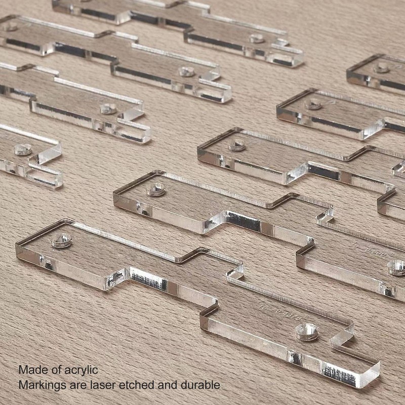 10PCS Router Table Set Up Bars Transparent Acrylic High Accuracy