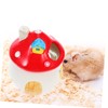 WOONEKY Cooling Ceramic Hamster Nest Mushroom Shape Pet Sleeping House