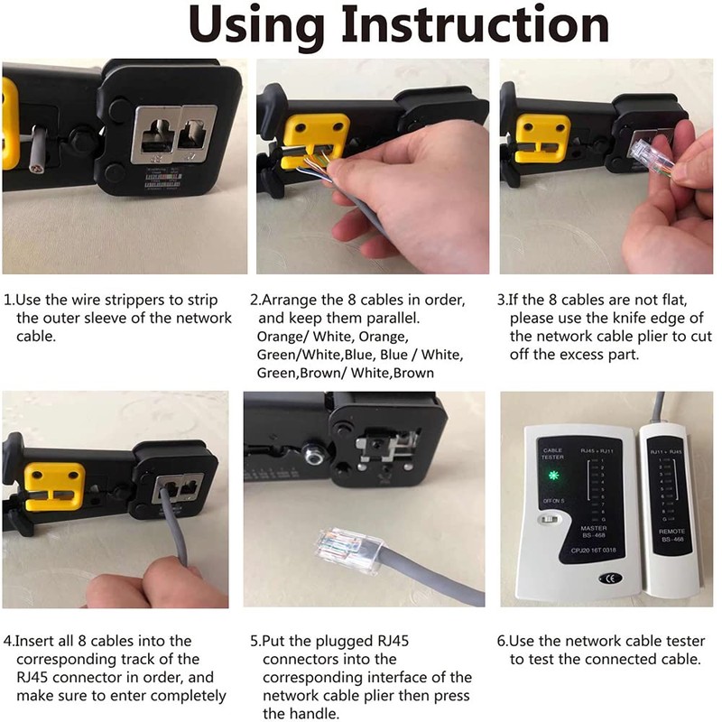 LEATBUY-TECH LEATBUY Network Tool Kit Set, Cable Tester Repair Tools
