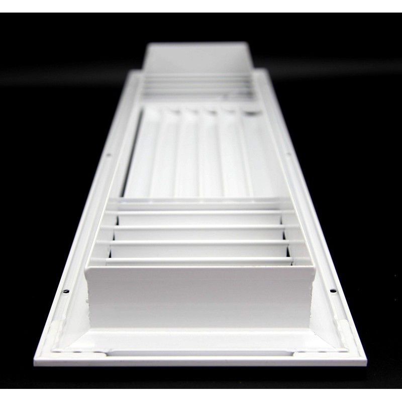 HVAC Premium 24''w X 6''h 3-Way Aluminum Curved Blade Adjustable