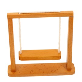 BESTonZON Swing Model Dollhouse Porch Swing Miniature Porch Swing Mini Swing Toy Mini Furniture Model Dollhouse Decoration Dollhouse Miniature Swing Wood