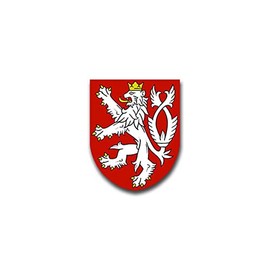 Sticker Bohemia Czech Republic Crown Lion Coat of Arms 7 x 6 cm A1521