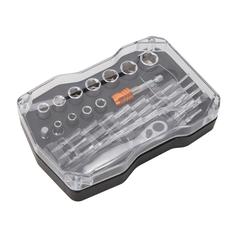 Mini Ratchet Wrench Kit Slot Star Cross Hex Screwdriver Bit