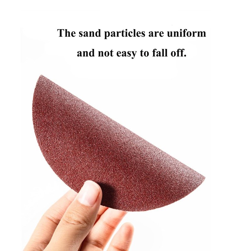 HOTCKB 60 x Sandpaper 75 mm without Hole Sanding Sheet