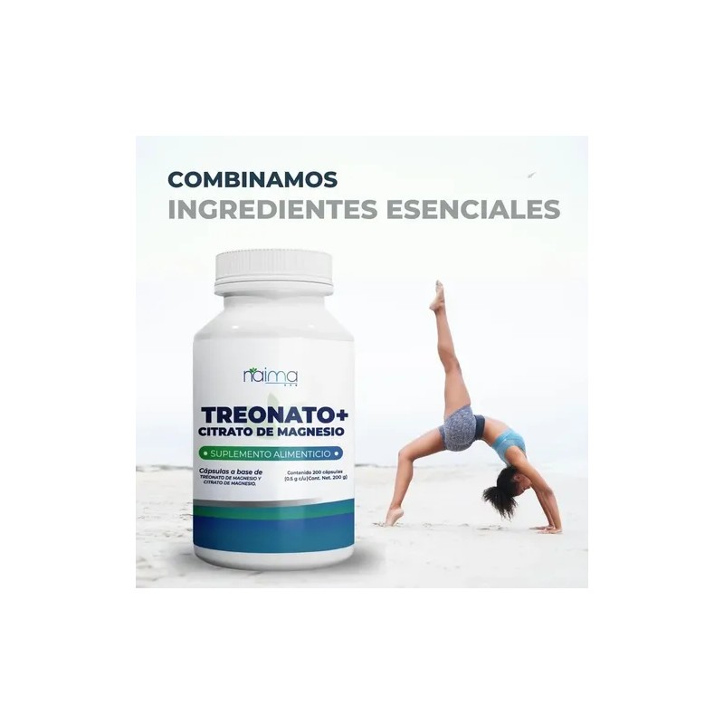 Treonato De Magnesio Con Citrato De Magnesio 500 Mg 400