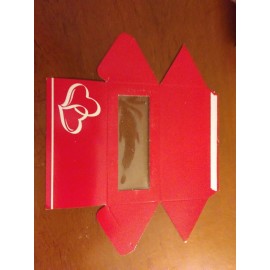 Unbranded Place Card Favors 24 pcs Triangle Red Two White Hearts Corner Folding Required!