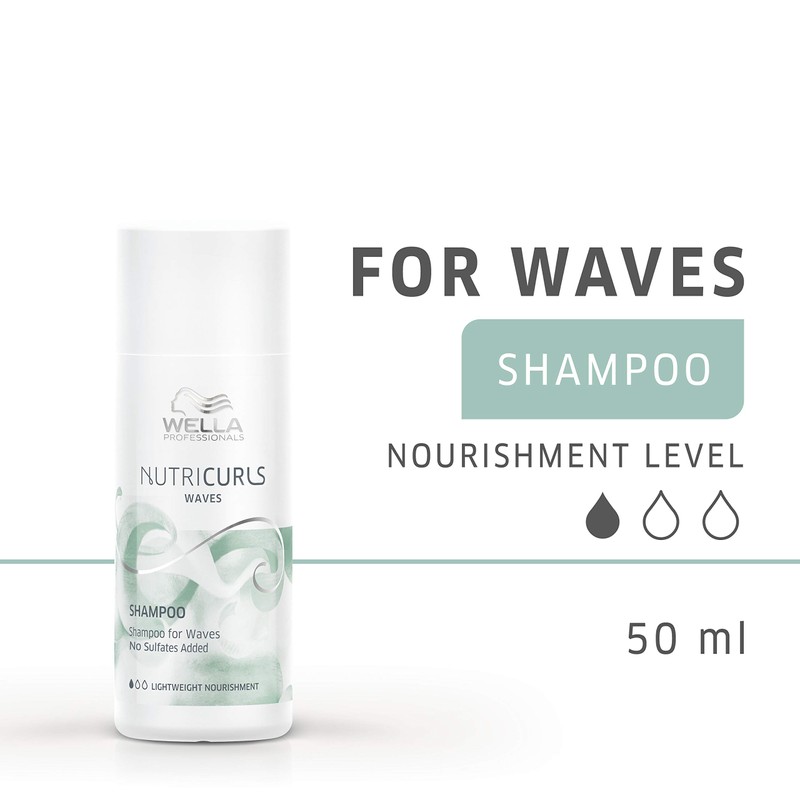 Wella Professionals Nutricurls Shampoo for Waves, Formulated with Nourish-In Complex,