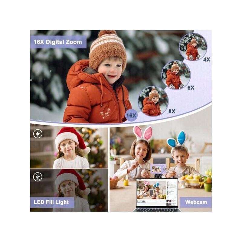 Digital Camera 32GB HD 1080P 44MP 2.4' LCD Display Screen