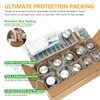 Zukro 24 Pack Glass Water Bottles with Lids 18 oz,
