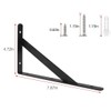 Eau 6 Pack Heavy Duty Shelf Brackets, 8 x 5