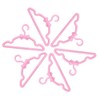 E-TING 60 Pcs Mini Doll Clothes Hangers - Plastic Mixed