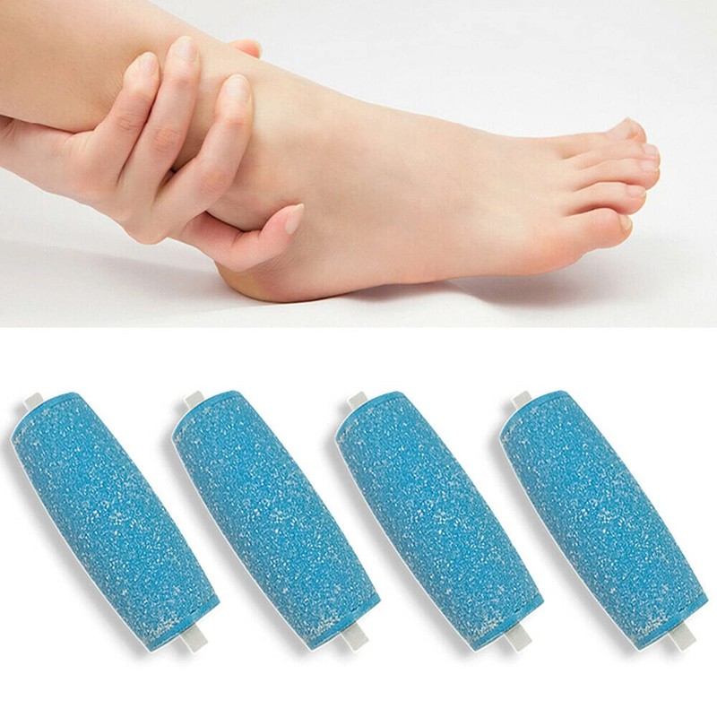 4 Pcs Extra Coarse Pedicure Rollers Replacement Rollers Heads Wet